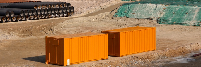 Shipping Containers in Forklifts, DC