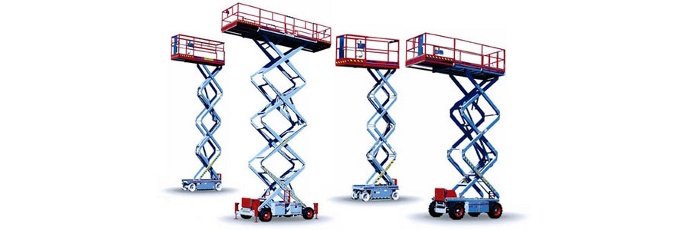 Scissor Lifts in Shipping Containers, DE