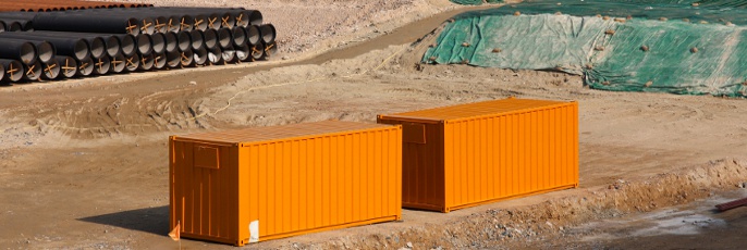 Shipping Containers in Skid Steers, DE